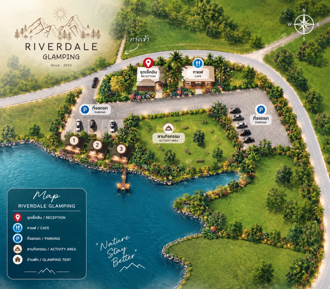 แผนผัง Riverdale Glamping